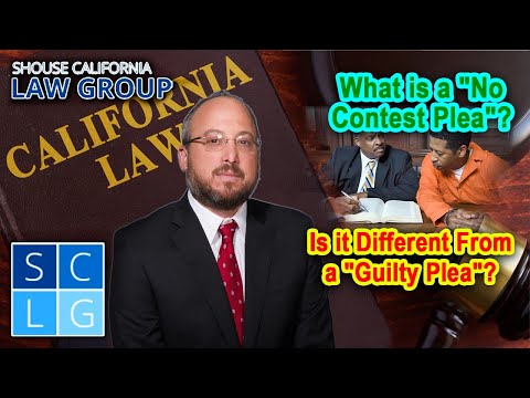What is a &quot;No Contest&quot; plea? Is it different from a &quot;Guilty&quot; plea?