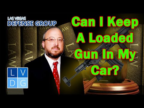Can I keep a loaded gun in my car in Nevada? NRS 503.165