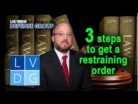 3 steps to get a Temporary Restraining Order (TRO) in Nevada