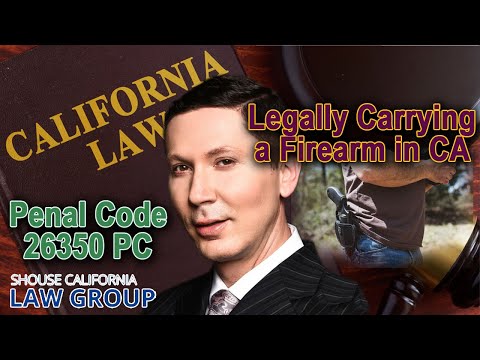 How can I legally carry a firearm here in California?