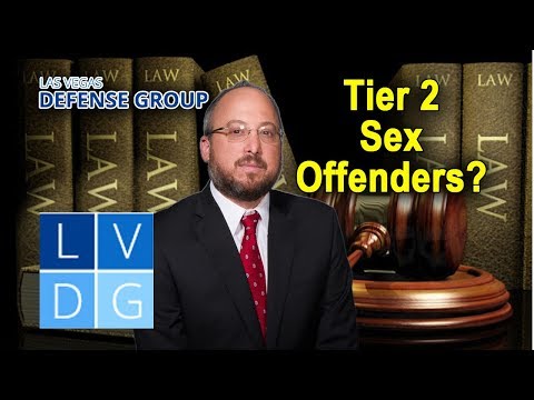 What crimes make someone a &quot;tier 2 sex offender&quot; in Nevada?