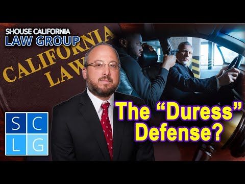 How does the &quot;duress defense&quot; work in criminal cases?