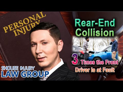 Rear-end collisions - 3 times when the lead driver can be at fault