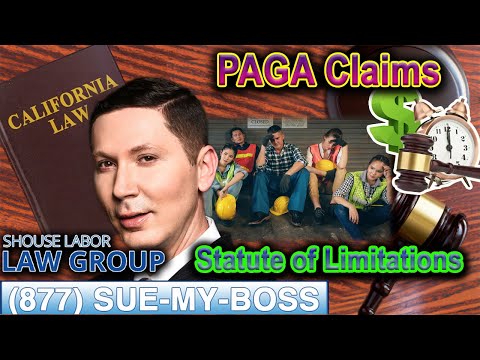 PAGA Claims -- &quot;How long is the statute of limitations to file a PAGA claim?&quot;