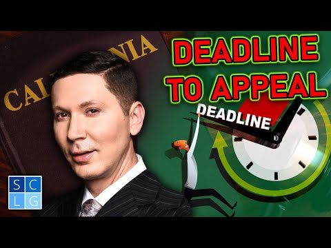 What is the deadline to &quot;appeal&quot; a criminal conviction in California?