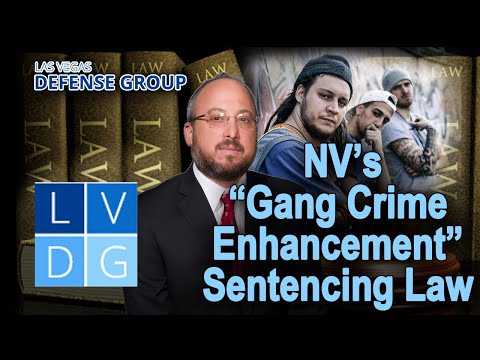 Are there extra penalties for &quot;gang-related crimes&quot; in Nevada?