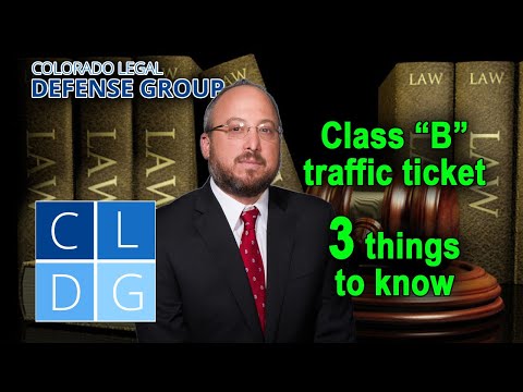 &quot;Class B&quot; traffic infractions in Colorado – 5 things to know