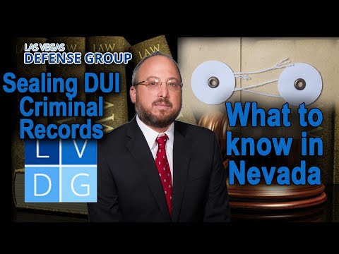 How long does a DUI stay on my criminal record in Nevada?