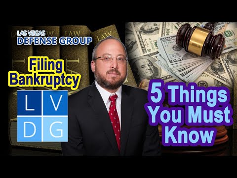 Filing Bankruptcy: 5 Things You Must Know