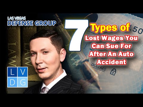 Lost wages after a car accident: 7 things you can sue for