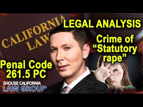 Â§ 261.5 PC - Statutory Rape - California Law & Penalties
