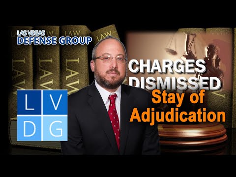 What is a &quot;stayed adjudication&quot; in Nevada criminal law?
