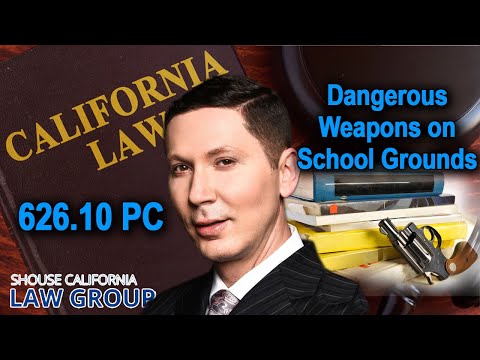 Bringing a dangerous weapon onto school grounds — Penal Code 626.10 PC