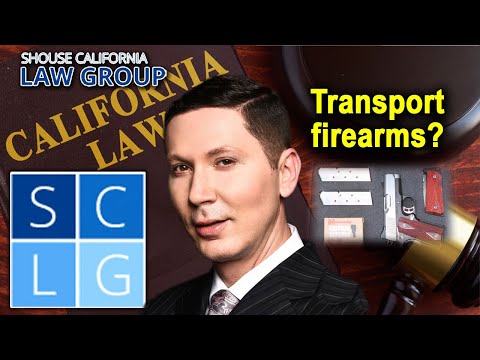 How can I transport firearms legally in California?