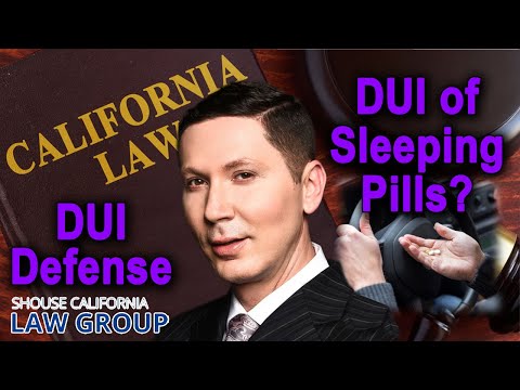 DUI of Sleeping Pills (Ambien, Lunesta, Sonata, Rozerem)