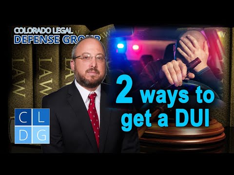 2 ways to get a DUI or DWAI here in Colorado