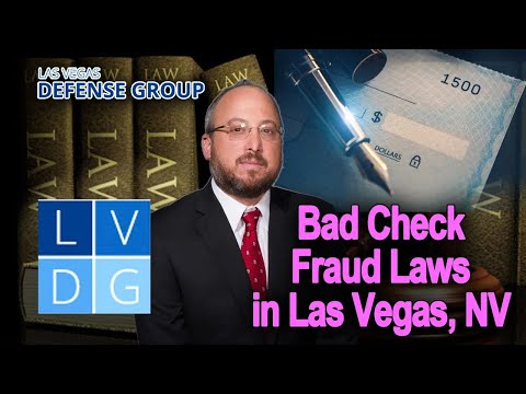 When are &quot;bad checks&quot; a crime in Nevada?