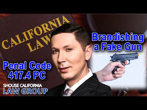 Is it illegal to brandish an imitation firearm? California Penal Code 417.4 PC