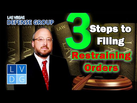 3 Steps to Filing Restraining Orders in Las Vegas