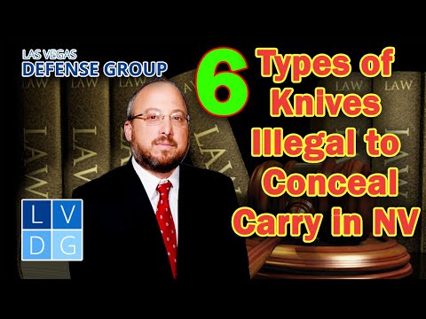 6 types of knives that are illegal to carry concealed in Nevada