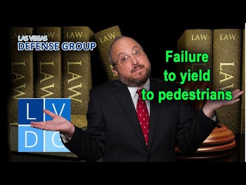 Failing to yield to pedestrians at a crosswalk in Nevada – What&#039;s the penalty?
