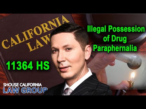 Health and Safety Code 11364 HS -- Possession of drug paraphernalia