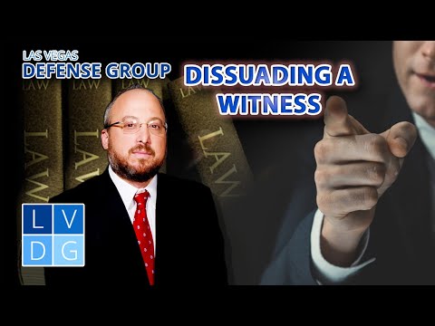 Is &quot;dissuading a witness&quot; a crime in Nevada? Law &amp; penalties