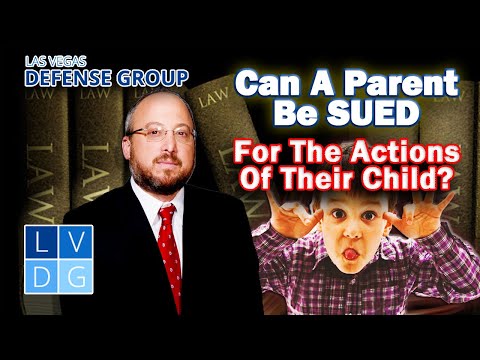 Can I sue for the actions of a child? Nevada parental responsibility law