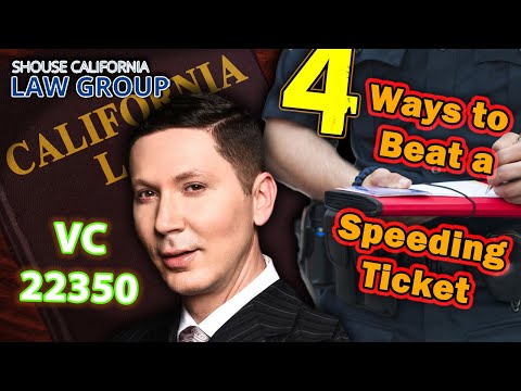 Vehicle Code 22350 VC - 4 ways to beat a speeding ticket in court