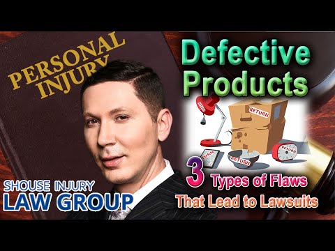3 Types of Defective Products That Lead to Lawsuits -- “Product Liability” in California