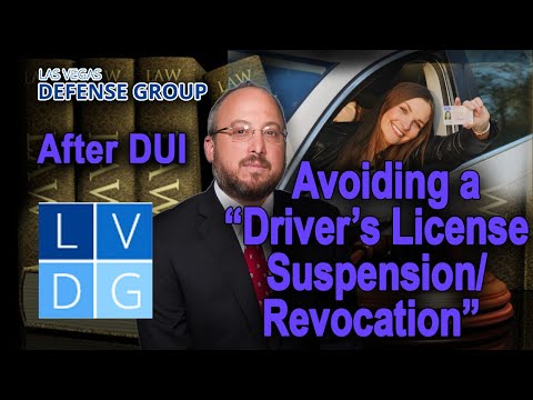 How do I keep my driver&#039;s license after a DUI arrest in Nevada?