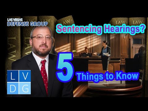 Sentencing hearings in Nevada -- 3 things to know