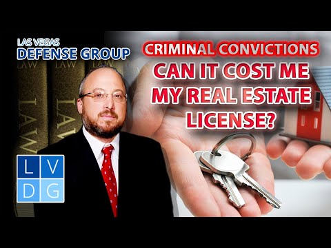 Can a criminal conviction cost me my real estate license in Nevada?