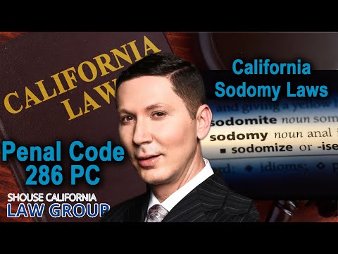When is sodomy still illegal? (Penal Code 286)