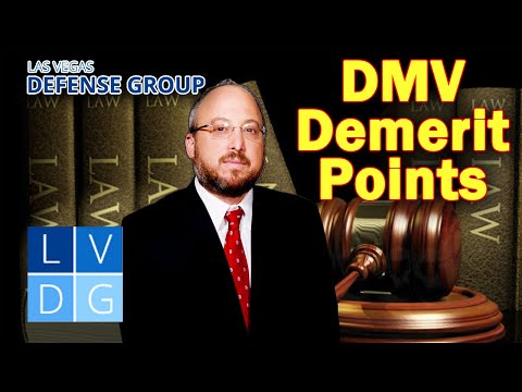 DMV Demerit Points in Nevada – When Can You Lose Your License?