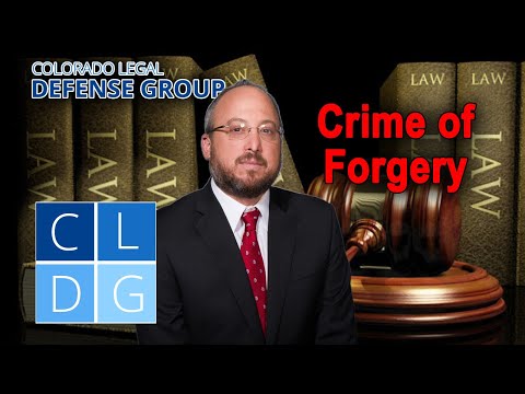 5 acts that get you busted for &quot;forgery&quot; in Colorado - CRS 18-5-102 [2022 UPDATES IN DESCRIPTION]