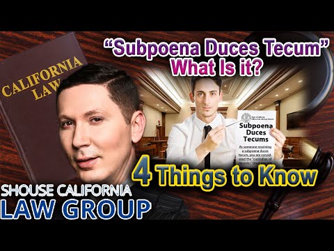 What is a “Subpoena Duces Tecum” in California Criminal Cases?