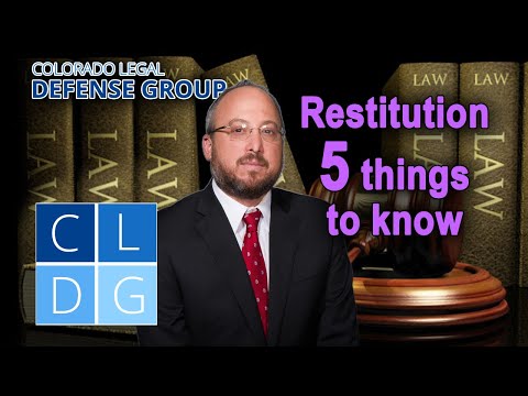 Restitution in Colorado: 5 things to know