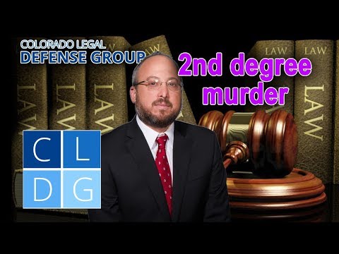 2nd-Degree Murder - Colorado Law & Penalties - 18-3-103 CRS