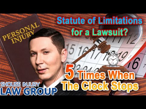 5 Times the Statute of Limitations is &quot;Tolled&quot; for Lawsuits in California