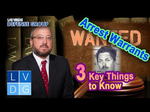 Arrest warrants in Nevada - 3 key things to know