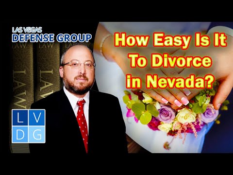 Is it easy to get a divorce in Las Vegas? Nevada family law attorneys