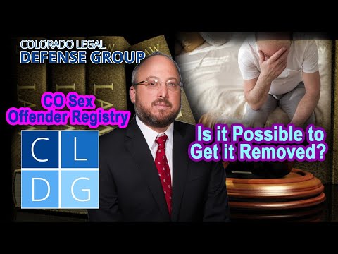 How the "Sex Offender Registry" Works in Colorado