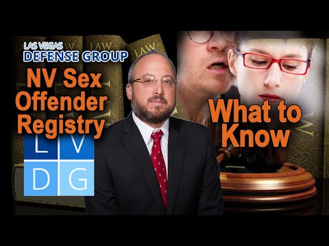 What is the Nevada &quot;Sexual Offender Registry?&quot;