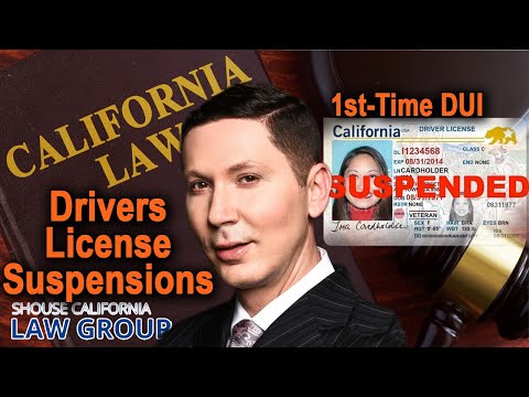 California DUI: 2 ways to get your license suspended