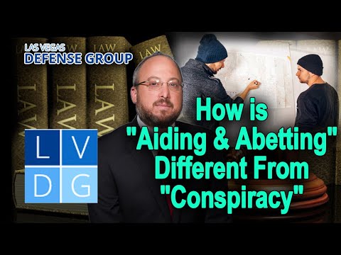 How is &quot;aiding and abetting&quot; different from &quot;conspiracy&quot; in Nevada law?