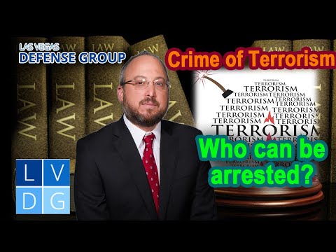Crime of &quot;terrorist threats&quot; in Nevada