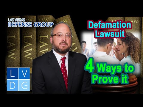 4 Requirements for a Defamation Lawsuit in Nevada