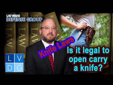 Is it legal to open carry a knife in Nevada?