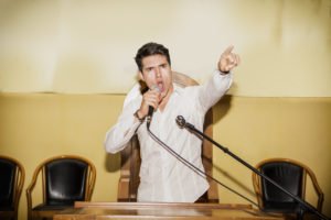 Man speaking out of turn in court